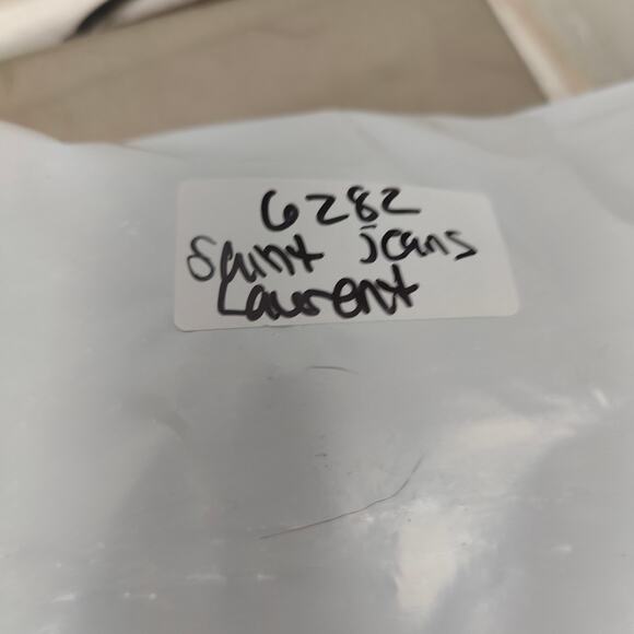 Saint Laurent Jeans Mens 32 Black Wash DO2 M/SK-LW Slim Stretch Designer - Picture 13 of 13